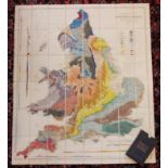 Ramsay (Andrew C), GEOLOGICAL MAP OF ENGLAND AND WALES, forty eight hand coloured rectangular panels