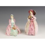 Two early Royal Doulton figurines, early 20th century, comprising: HN1685 Cynthia and HN1691 June,