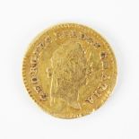 A George III third guinea, dated 1791, weight 2.7gms