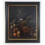 Circle of Jan Weenix [Joannis Wenix] (Dutch circa 1645-1719), Still life with rabbit, birds, fruit