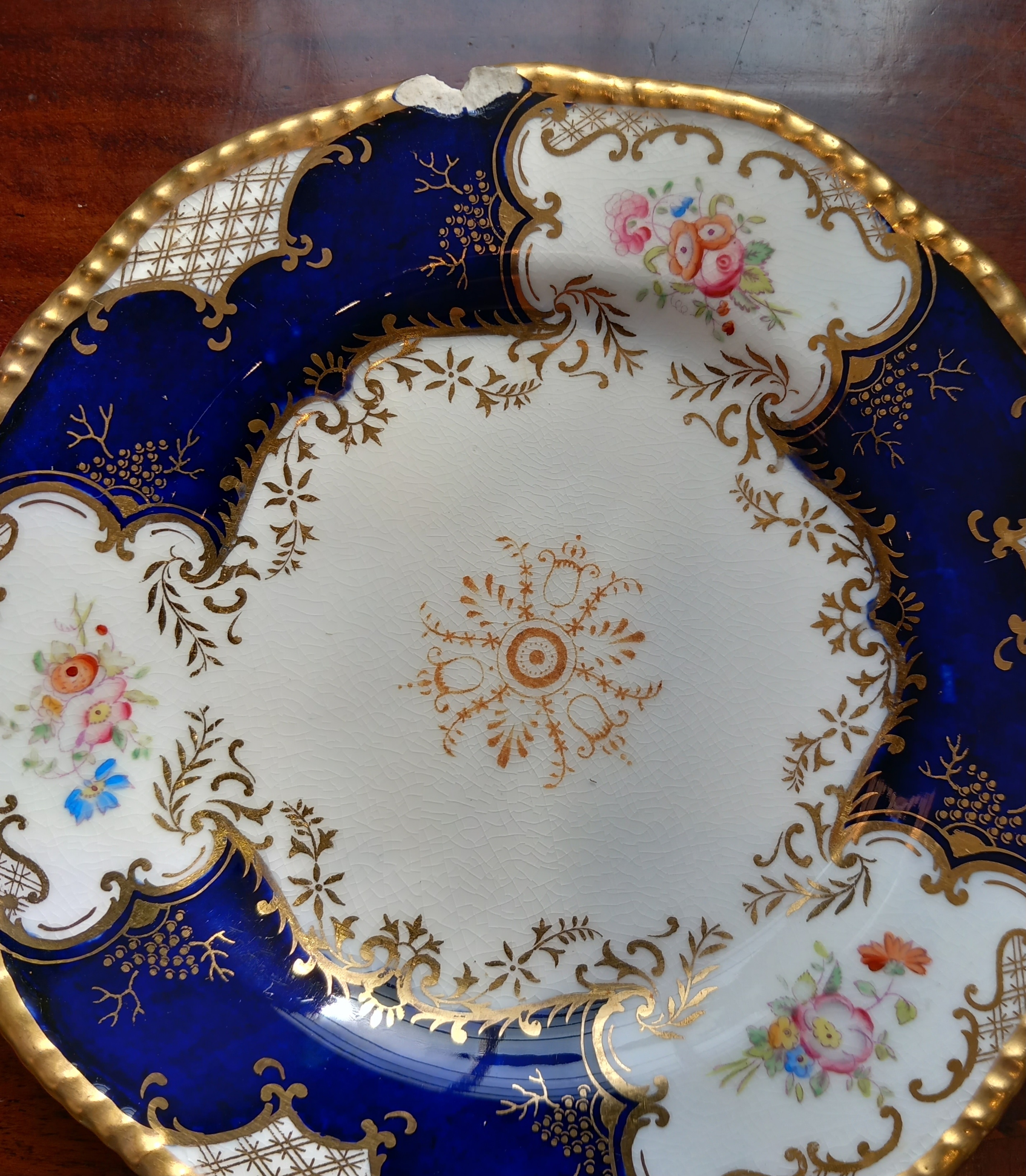 A large collection of Coalport cobalt blue batwing decorated tea and coffee wares, comprising: two - Image 7 of 9