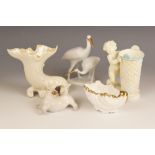 A selection of decorative ceramics, comprising a Royal Copenhagen terrier, numbered 1453/3087, 5cm