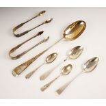 A Victorian silver Old English serving spoon, Francis Higgin III, London 1897, 35cm long, together