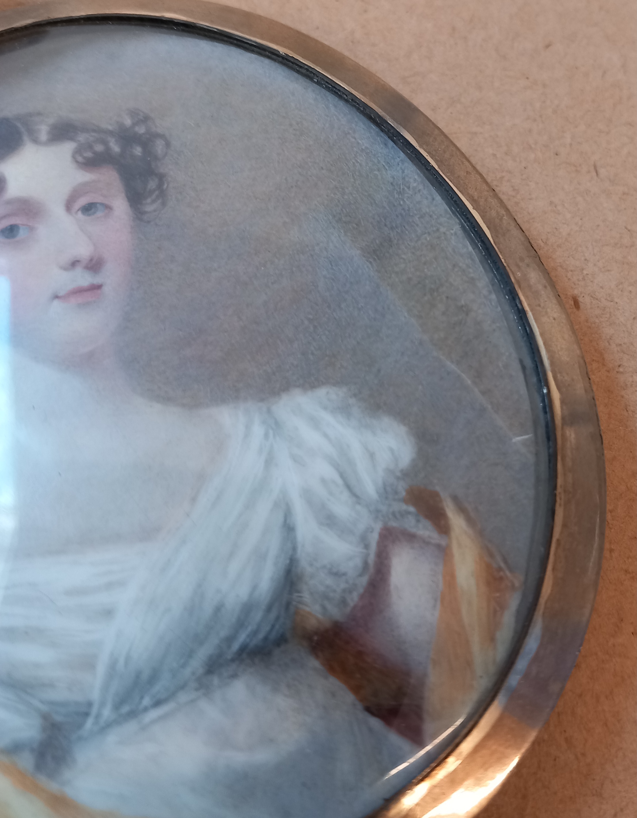 English school (late 18th/early 19th century), A half length portrait miniature depicting a young - Image 5 of 5