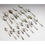 A set of six George V silver teaspoons, Cooper Brothers and Sons Ltd, Sheffield 1920, each handle
