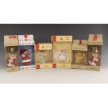 A boxed limited edition Steiff "Roly Poly Santa", numbered 864 of 5000, with button, white tag and