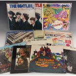 A collection of ten Beatles LPs, comprising: WITH THE BEATLES, HELP!, SGT PEPPERS LONELY HEARTS CLUB