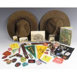 SCOUTS/GUIDES INTEREST: A selection of Scouts and Guides equipment, early 20th century and later, to