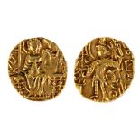 Kushan Empire of Northern India, (Kipanada circa 350-375 A.D) Gold Dinara, Kipunada standing