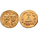 Heraclius AV Solidus. Constantinople, circa AD 625-629. dd NN hЄRACLIVS ЄT hЄRA CONST PP AVG, facing