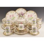 A Royal Worcester part dinner service in the "Sandringham" pattern, comprising: eight salad
