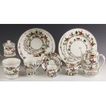 An extensive collection of Crown Staffordshire and Coalport 'Hunting scene' tea, dinner and coffee