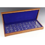 A cased set of 'The first international bank ingot collection', comprising fifty leading banks of