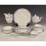 A selection of Royal Crown Derby wares in the "Grenville" pattern, comprising: a teapot and cover, a