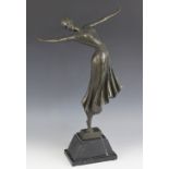 After Demetre Haralamb Chiparus (1886-1947), "The Dancer", an Art Deco patinated bronze figure