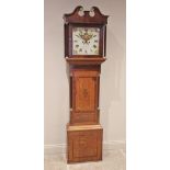 An oak and mahogany cross banded eight day longcase clock by Thomas William Hay, Shrewsbury,