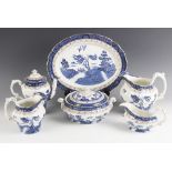 An extensive collection of Booth's 'Real Old Willow' blue and white tea, dinner and coffee