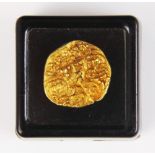 An Indian gold Pagoda coin, c. 17th century, weight 3.5gms, 17mm wide