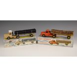 A boxed French Dinky Supertoys 'Tracteur willeme avec semi- remorque fardier', model 897, with a