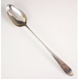 A George III Scottish silver Old English pattern serving spoon, David Marshall, Edinburgh 1791, with