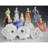 Ten Coalport figures from the 'Ladies of Fashion' collection, comprising: 'Polly', 'Teresa', '