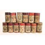 A selection of forty six phonograph wax cylinders by Edison and others, to include "Childhood", "