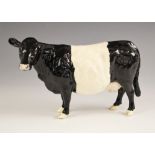 A Beswick 'Belted Galloway Cow', model number 4113A, designed by Robert Donaldson, issued from