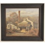 C M Behrend (British school, 20th century), A saw mill, Oil on canvas, Signed lower left, artist's
