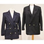 A selection of five ladies Jaeger jackets and blazers, to include a 'Pure New Wool' black long