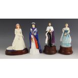 Four boxed limited edition Royal Doulton figures, comprising: HN2883 H.R.H. The Prince Of Wales,