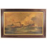 J Bourne (Scottish, active late 19th/early 20th century), "North Star", study of a steam boat in
