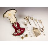 A cased silver George V christening set, Williams (Birmingham) Ltd, Birmingham 1923, comprising