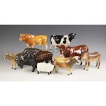 A Beswick 'Red Poll Cow', model number 4111, designed by Robert Donaldson, issued from 2001 to 2002,