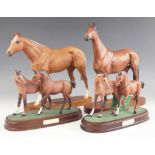 Two Beswick Connoisseur horse models, comprising: 'Grundy Racehorse of the Year 1975', model