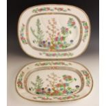 A Coalport oval meat plate in the 'Indian Tree' pattern, printed maker's mark to base, 47.5cm