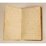 A George III period handwritten cook’s notebook containing Culinary Recipes and Medicinal Recipes,