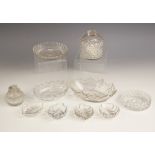 A collection of glassware in the manner of Perrin Geddes & Co, 19th century and later, comprising: