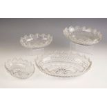 A graduated set of four George III Perrin Geddes & Co bonbon dishes, early 19th century, each of