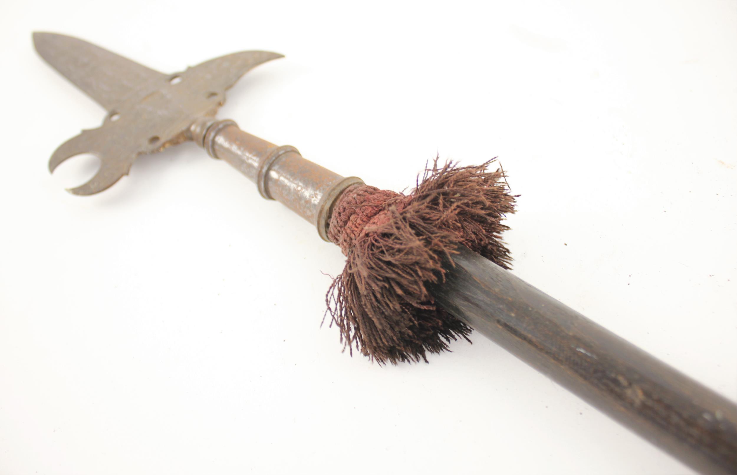 An etched State Halberd, Central European or Russian, circa 1740, the head with ridged blade, both - Image 4 of 4