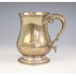 A Victorian silver christening mug, George John Richards, London 1856, the acanthus leaf