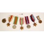 A World War II five to J.R. Bentley, comprising: the War Medal 1939-1945, the Defence Medal, the