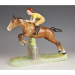 A Beswick 'Girl On Jumping Horse', model 939 designed by Arthur Greddington, issued 1941-1965,