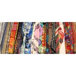 A collection of silk scarves, to include examples by, Jim Thompson two depicting elephants, Paloma