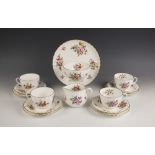 A Royal Worcester part tea service in the ‘Roanoke’ pattern, 20th century, comprising: twelve tea,