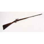 A Flintlock Fowling gun by Griffin & Tow, circa 1775/80, the barrel struck with maker’s mark of