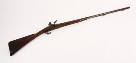 A Flintlock Fowling gun by Griffin & Tow, circa 1775/80, the barrel struck with maker’s mark of