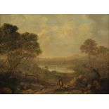 Circle of Anthony Vandyke Copley Fielding (British, 1787-1855), 'Loch An-Eilan', Oil on canvas,