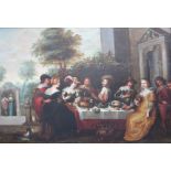 Circle of Christoph Jacobsz van der Lamen (1605-1651), Ladies and gentlemen attending a supper party