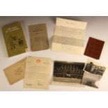 WORLD WAR II INTEREST: A collection of documents and memorabilia relating to Captain Sidney Frank
