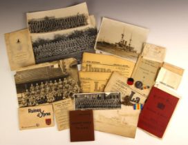 WORLD WAR I AND II INTEREST: A collection of documents and memorabilia to include a World War I